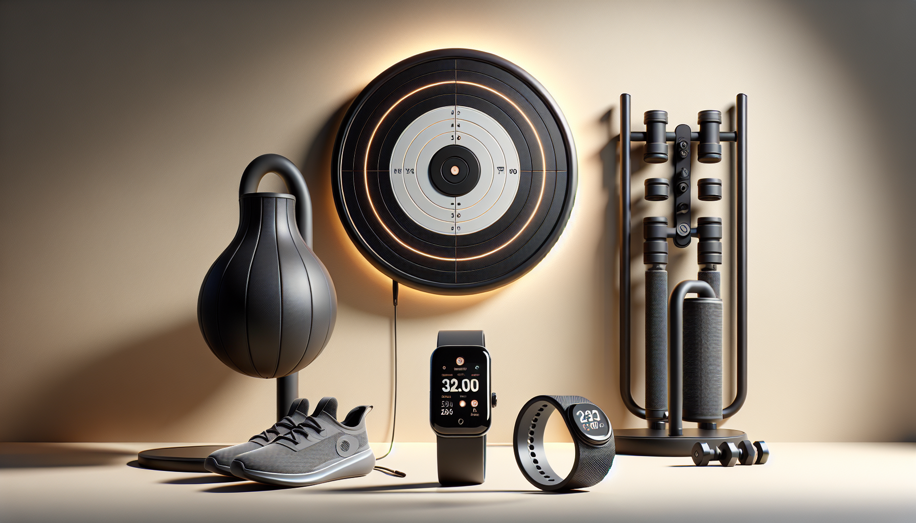 The Ultimate Fitness Essentials for 2025: Top-Rated Smart Boxing Target, Armband Heart Rate Monitor, and Rebound Abs Roller Wheel