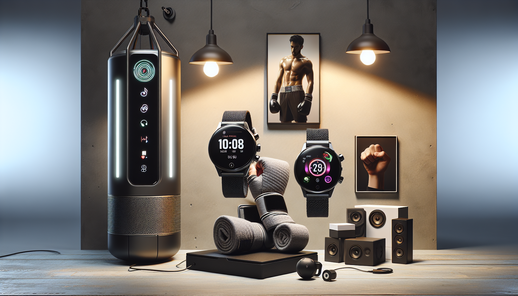The Ultimate Fitness Essentials for 2025: Top-Rated Wall-Mounted Boxing Trainer, Smart Bandages, HD Mini Camera Watch - Unleash Your Inner Champion!