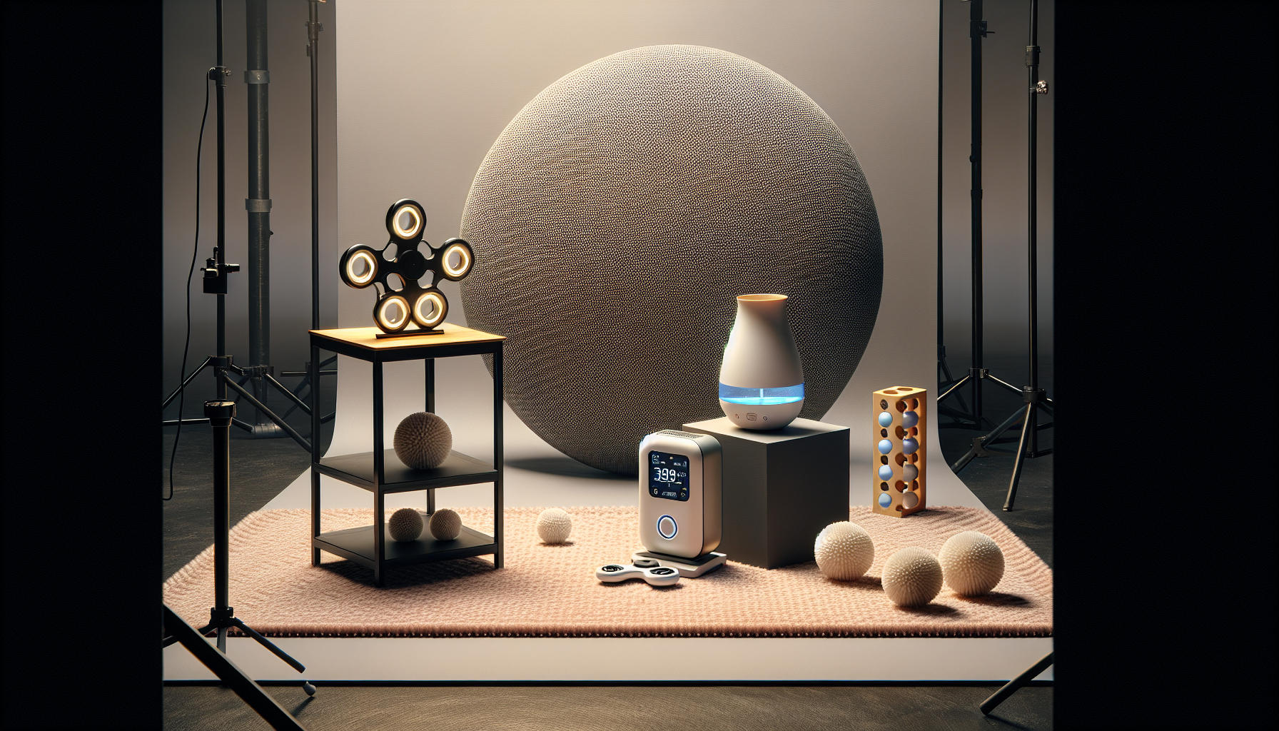 Top 2025 Home Accents: Round Tufting, USB Humidifier & LED…
