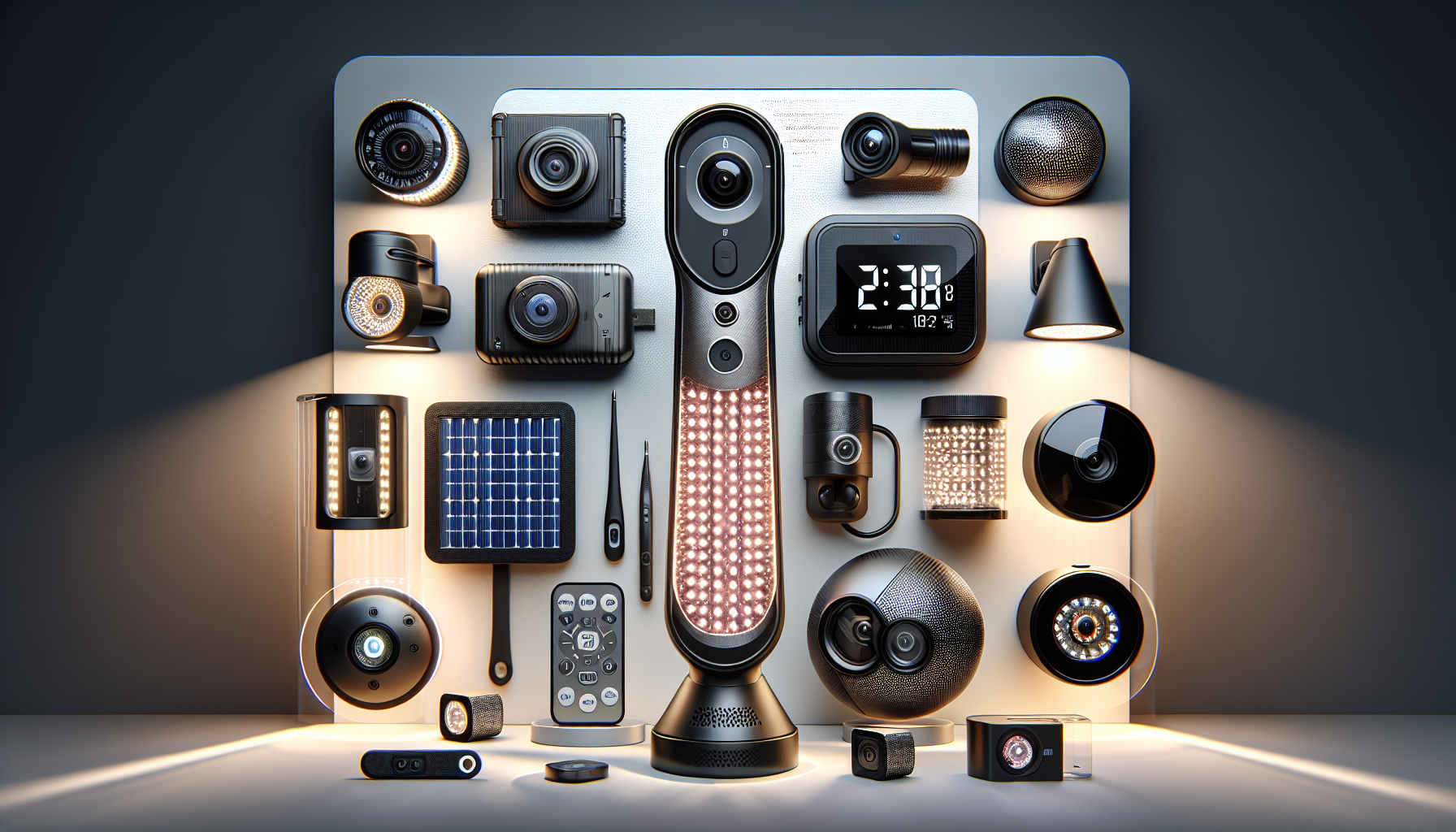 🌟 'Top 3 Smart Gadgets for 2025: Unleash Your Future with Waterproof Solar Lights, Non-Contact Thermometer, and Night Vision Camera Clock!' 🌟