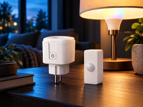 Smart plug and presence sensor with warm connected-home lighting