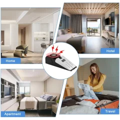 120dB Portable Door Stop Alarm – Travel & Home Security Thumbnail 2