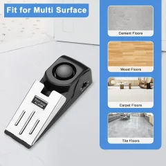 120dB Portable Door Stop Alarm – Travel & Home Security Thumbnail 7