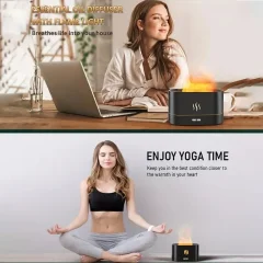 3-in-1 Flame Humidifier – Ultrasonic Aroma Diffuser & LED Night Light Thumbnail 4