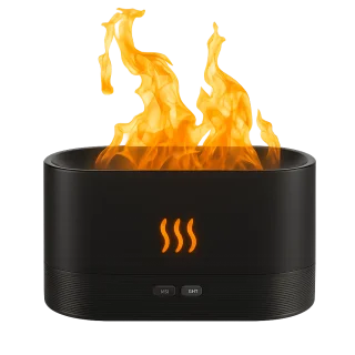 3-in-1 Flame Humidifier – Ultrasonic Aroma Diffuser & LED Night Light