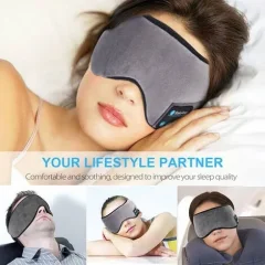 Bluetooth Sleep Mask Headphones – Built-In Speakers & Microphone Thumbnail 3