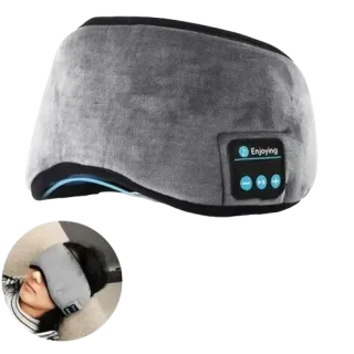 Bluetooth Sleep Mask Headphones – Built-In Speakers & Microphone
