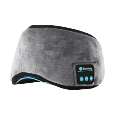 Bluetooth Sleep Mask Headphones – Built-In Speakers & Microphone