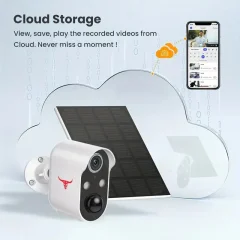 Outdoor WiFi Security Camera – AI Human Detection & Night Vision Thumbnail 3