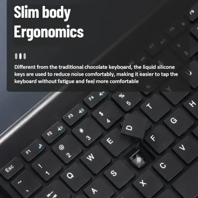 78-Key Wireless Keyboard & Mouse Combo – Compact Desktop Set