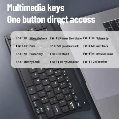 78-Key Wireless Keyboard & Mouse Combo – Compact Desktop Set