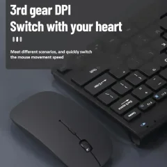 78-Key Wireless Keyboard & Mouse Combo – Compact Desktop Set Thumbnail 3