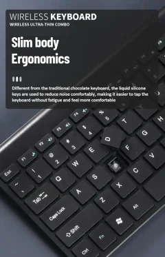 78-Key Wireless Keyboard & Mouse Combo – Compact Desktop Set Thumbnail 11