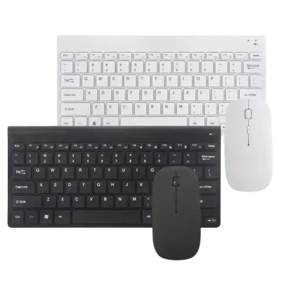 78-Key Wireless Keyboard & Mouse Combo – Compact Desktop Set