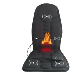 Heated Massage Cushion – 5 Vibration Motors, 3 Heat Settings