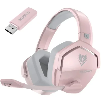 Dual-Mode Wireless Gaming Headset with Microphone