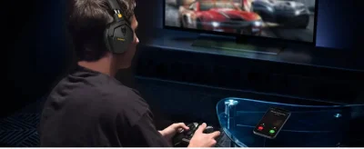 Dual-Mode Wireless Gaming Headset with Microphone