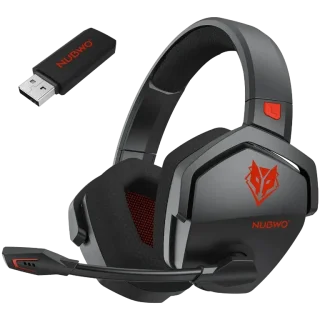 Dual-Mode Wireless Gaming Headset with Microphone