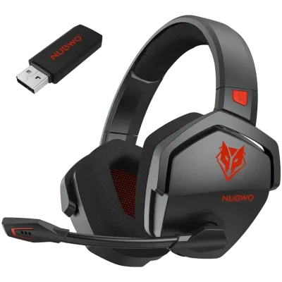 Dual-Mode Wireless Gaming Headset with Microphone