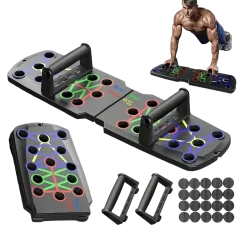 Foldable Push-Up Board – Multi-Position Home Workout System Thumbnail 1