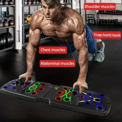 Foldable Push-Up Board – Multi-Position Home Workout System Thumbnail 2