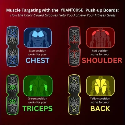 Foldable Push-Up Board – Multi-Position Home Workout System
