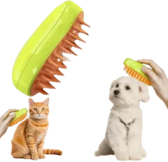 3-in-1 Spray Pet Brush – Grooming Comb for Cats & Dogs Thumbnail 1