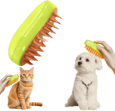 3-in-1 Spray Pet Brush – Grooming Comb for Cats & Dogs