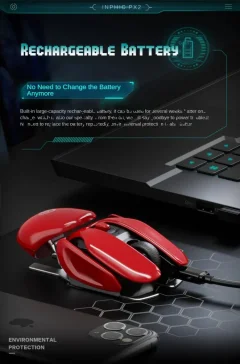 Wireless Rechargeable Mouse – 1600 DPI, 6 Buttons Thumbnail 7