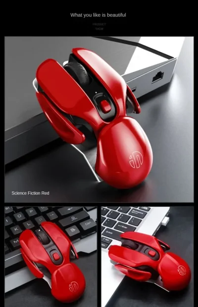 Wireless Rechargeable Mouse – 1600 DPI, 6 Buttons