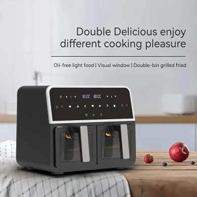 Dual-Basket Air Fryer – 7 Program Settings