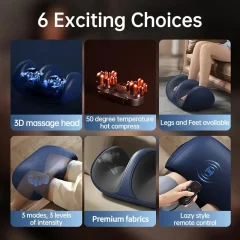 3D Shiatsu Foot & Calf Massager – Heat & Kneading Thumbnail 2