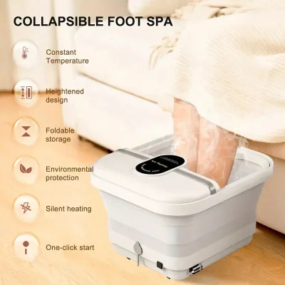Collapsible Heated Foot Spa – Constant-Temperature Foot Bath