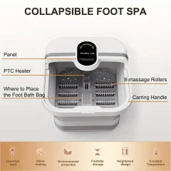 Collapsible Heated Foot Spa – Constant-Temperature Foot Bath Thumbnail 4