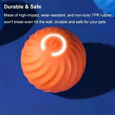 Smart Interactive Pet Toy – Automatic Rolling Ball for Cats and Dogs