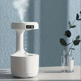 USB Desktop Humidifier – Water-Drop Design & LED Display