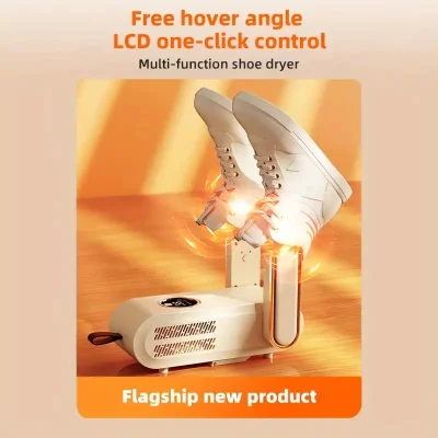 Foldable Electric Shoe Dryer – LCD Controls