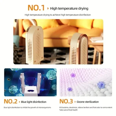 Foldable Electric Shoe Dryer – LCD Controls