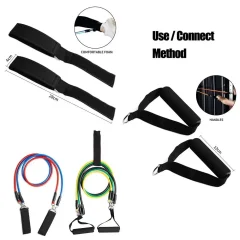 11-Piece Resistance Band Set – Yoga & Home Exercise Thumbnail 4