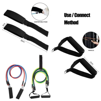 11-Piece Resistance Band Set – Yoga & Home Exercise