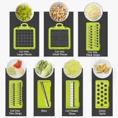 14-in-1 Vegetable Chopper – Slicer, Dicer, Grater & Onion Cutter Thumbnail 2