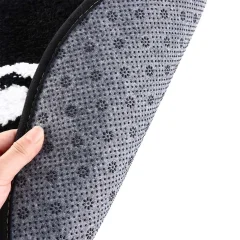 8-Ball Round Rug – 50cm Polyester Accent Thumbnail 7
