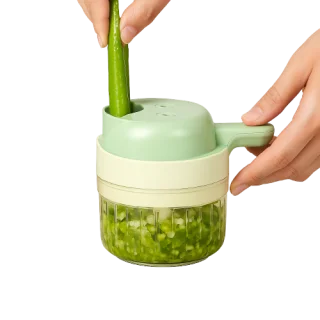4-in-1 Electric Vegetable Slicer – USB Rechargeable