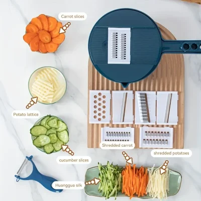 12-in-1 Vegetable Chopper and Slicer – Kitchen Tool for Cooking