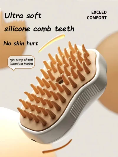 3-in-1 Electric Pet Brush – Spray & Grooming