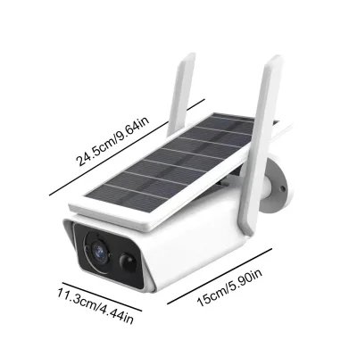 3MP Solar WiFi Security Camera – 2-Way Audio & TF Storage
