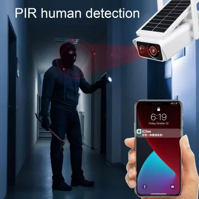 3MP Solar WiFi Security Camera – 2-Way Audio & TF Storage
