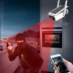 3MP Solar WiFi Security Camera – 2-Way Audio & TF Storage Thumbnail 3