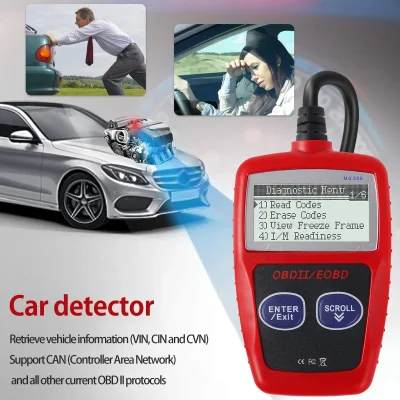 OBD2 Car Code Reader – I/M Readiness & Freeze-Frame Data