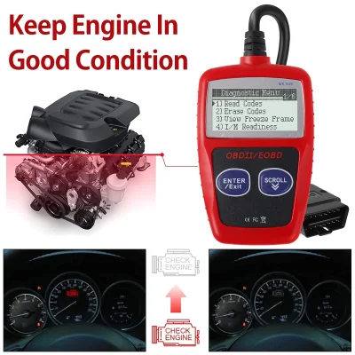 OBD2 Car Code Reader – I/M Readiness & Freeze-Frame Data
